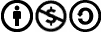 Creative Commons Icon Namensnennung, nur fuer nicht-kommerziell Nutzung, Weitergabe unter gleichen Bedingungen