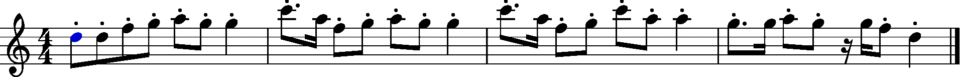 Melodie fröhlich Noten Beispiel