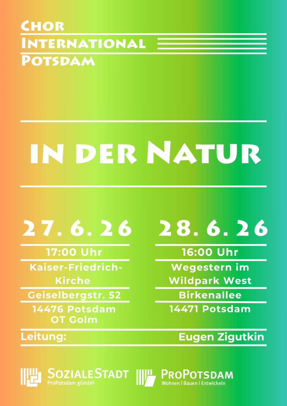 Naturkonzert - Chor International Potsdam